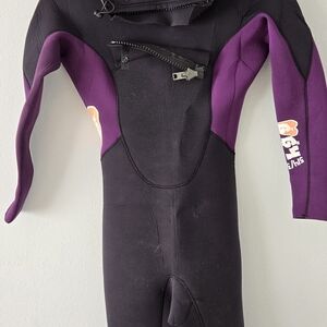 Purple and Black Wetsuit Stoke